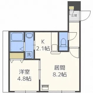 スペランツァマルヤマ【1階】の間取り