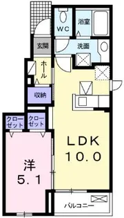 高知県香美市土佐山田町【アパート】の間取り