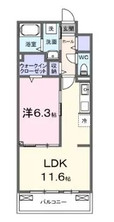 Ksパーシモン【2階】の間取り