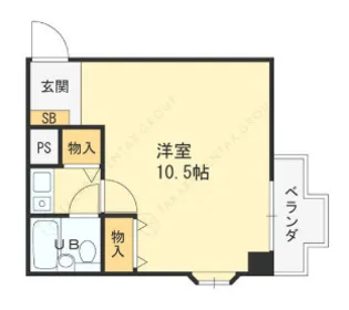 タケダビル95【10階】の間取り