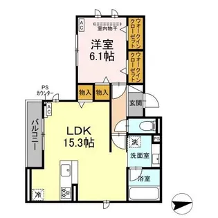 クレスト田神【2階】の間取り