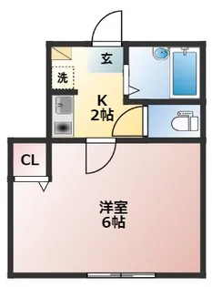 Hilltop Terrace【1階】の間取り