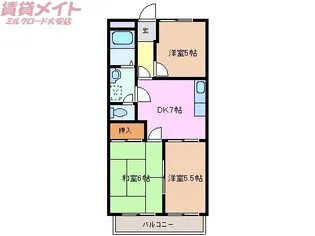 ロゴス【1階】の間取り