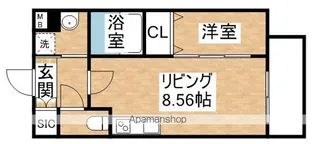 Fortuney江坂II【2階】の間取り