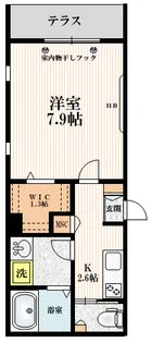 ザ ペランギ王子【1階】の間取り