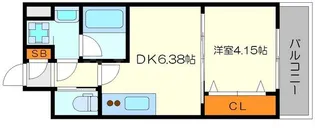 ガレリア南豊中【1階】の間取り