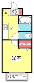 アンソレイエ【1階】の間取り