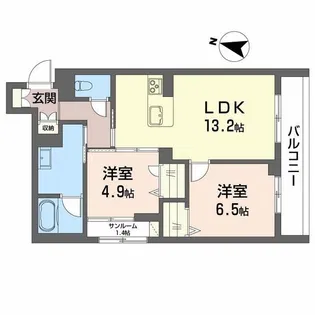 リオ・ルシオル【3階】の間取り