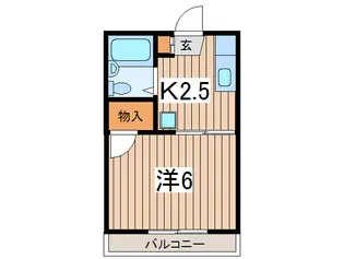 エスポワ-ルツユキ【1階】の間取り
