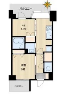 ベラカーサ池之端【3階】の間取り