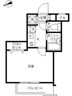 スカイコート成増第2【3階】の間取り