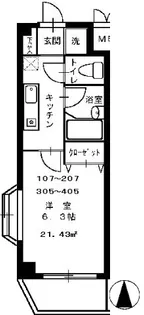 モカ・フラッツ【1階】の間取り