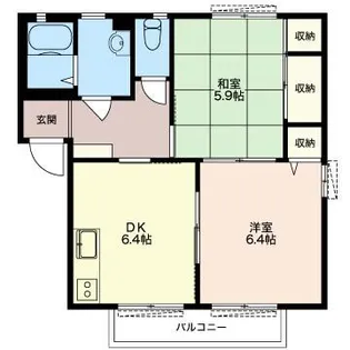 クレストコート II【2階】の間取り