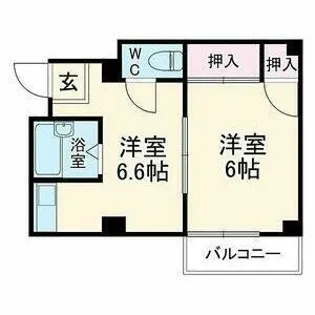 ムナカタビル【4階】の間取り