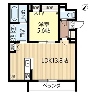 Vie Nouvelle 愛宕【1階】の間取り