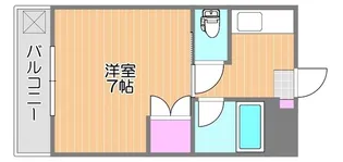 ラ・パルテール福富 弐番館【3階】の間取り