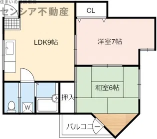 福岡マンション【2階】の間取り