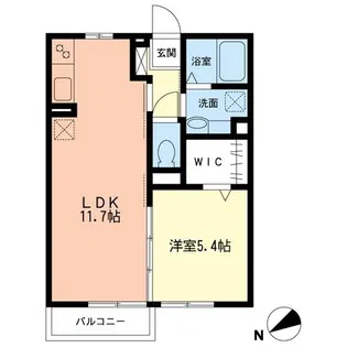 サンモール【1階】の間取り