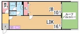 鈴蘭台ビレヂ【4階】の間取り