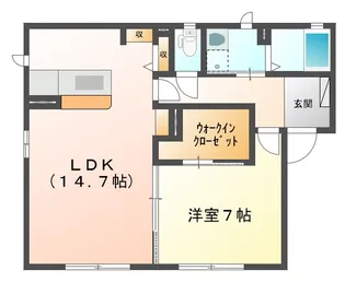 リベルテ【1階】の間取り