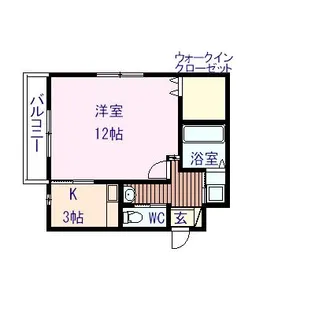 コンフォート中徳島【1階】の間取り