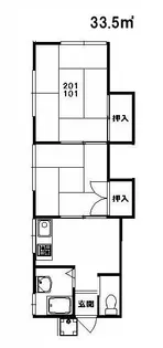 ハイツ桜井【2階】の間取り