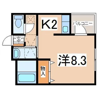 Lily-be昭和【3階】の間取り