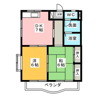 メゾンジュイール【1階】の間取り