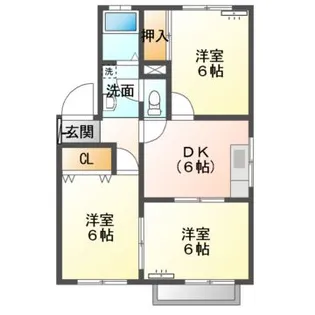 アドバンスI【2階】の間取り