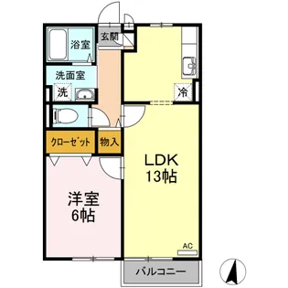 ボナール【1階】の間取り