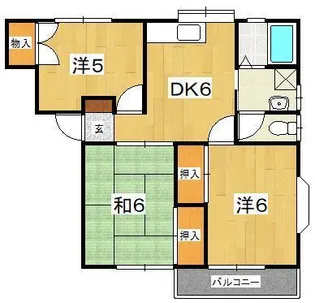 3DKの間取り画像