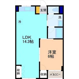 サクシード【3階】の間取り