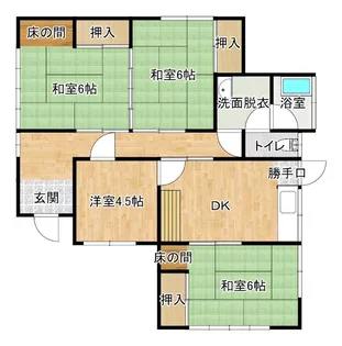 愛媛県新居浜市北内町1【一戸建】の間取り