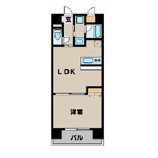 カスタリア新宿【2階】の間取り