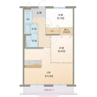 Lotos Blume【1階】の間取り