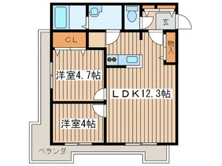 UURコ-ト札幌北三条【3階】の間取り