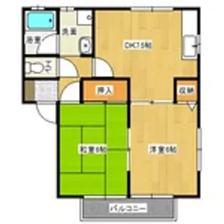 グランデール尾曳B【1階】の間取り