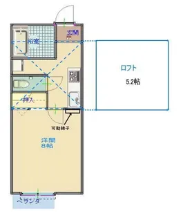 ハーブヒルズ朝日【1階】の間取り