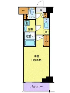 ジェノヴィア本羽田スカイガーデン【6階】の間取り