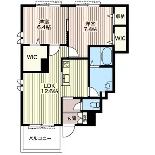 サンフィーネ ラディーチェ【1階】の間取り