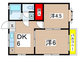 ジュネス【1階】の間取り