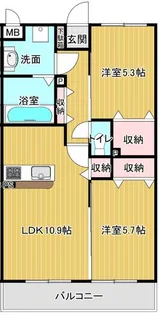 サニーレジデンス大町【2階】の間取り