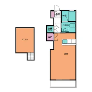 ウェーブHAMAJIRI【2階】の間取り