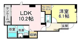 福岡県北九州市門司区寺内1【アパート】の間取り