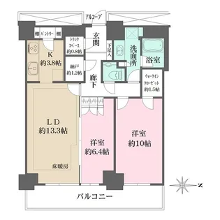 東京都江東区東雲1【マンション】の間取り