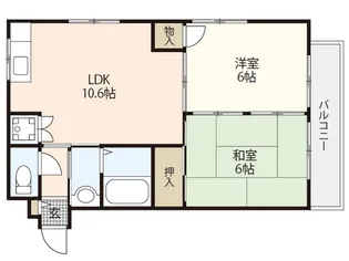 カーサドミー【2階】の間取り
