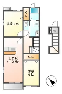 マーシャル【2階】の間取り