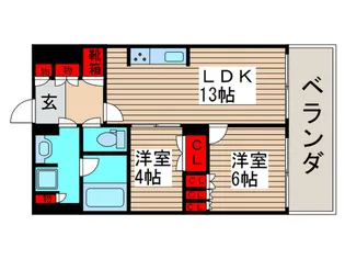 パ-クアクシス西船橋本郷町【8階】の間取り
