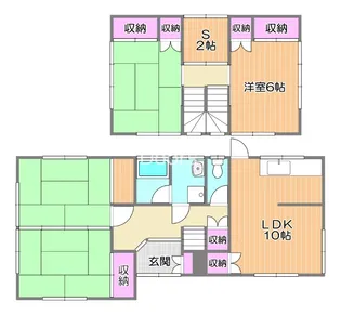 岡山県岡山市北区横井上【一戸建】の間取り