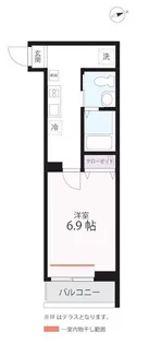 ハーミットクラブハウス羽田(仮)【1階】の間取り
